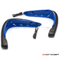 Blue Universal LED Handguards with Integrated Daytime Running Lights + Turn Signals - Cool White / Amber