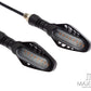 Black Cobra Integrated LED Sequential Turn Signals + Daytime Running Lights