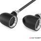 MAX "DERBY" Black + Natural CNC Machined Alum Classic Mini LED Indicators / Turn Signals