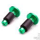 Green Anodized CNC Machined Aluminum Bar Ends - 7/8"(22mm)