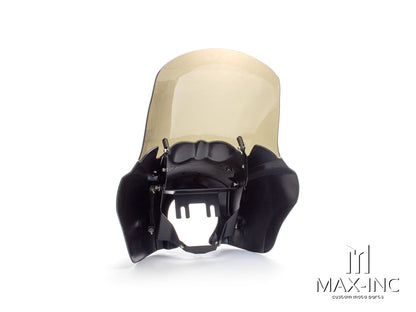 Black / Smoked Tall Fairing Windshield Club Style Kit for Harley-Davidson Dyna, Super Glide T-Sport