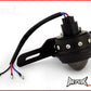 Matte Black Studded Retro Style LED Stop / Tail Light - Smoked Lens