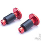 Red Anodized CNC Machined Aluminum Bar Ends - 7/8"(22mm)