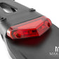 Universal Supermoto Rear Fender LED Stop / Tail Light - Red Lens