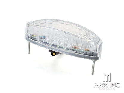 Universal Oval LED Stop / Tail Light - Clear Lens