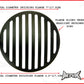 7 INCH Matte Black Prison Bar Grill Metal Headlight Cover