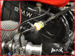 Black 4mm Silicone Fuel Line Hose & Magnetic Filter - Length 15" (40cm)