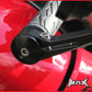 Pair Of Black CNC Machined Bar End Mirrors - High Quality