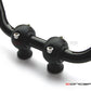 Matte Black Billet Aluminium Old School Harley Davidson Cafe Racer Risers - 1"