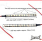 Super Bright Universal White LED Self Adhesive Strips - 15cm