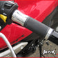 SILVER CNC Machined Aluminium / Rubber Grips - 7/8