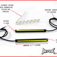 4.7" Universal Slim COB LED White Daytime Running LIghts - Aluminium Housing