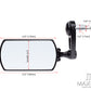 Black Alloy Universal F1 Adjustable Bar End Mirrors - Fits 7/8"(22mm) Bars & Renthal Bars