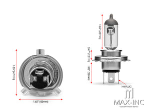 12v / H4 / 55w Halogen Headlight Bulb - Hi / Low Beam