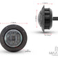2" Flush Mount Sealed Smoked Lens LED Running Lights / Turn Signals - Set Of 2