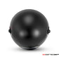 7.7" Matte Black Metal Headlight + Contrast Cut Vent Grill - 12v / H4 / 55w
