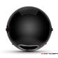 7.7 Inch Gloss Black + Chrome Metal Classic Headlight - H4 55W Halogen, DOT Approved, 6000K Cool White for Cafe Racers, Scramblers, Project Bikes