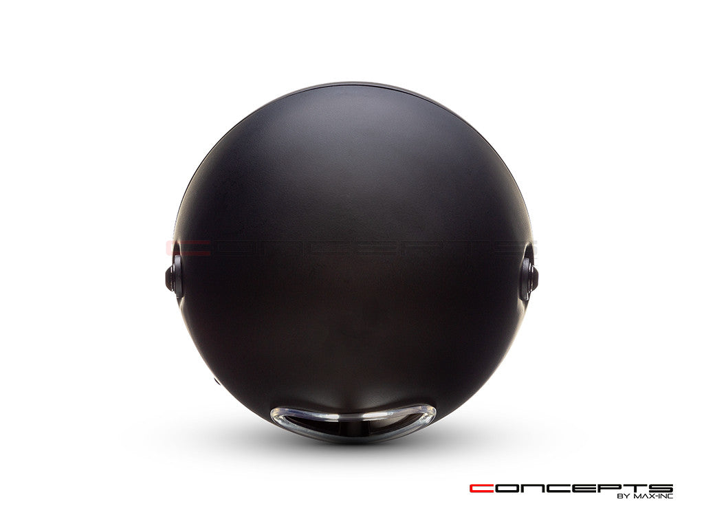 7.7" Matte Black Multi Projector LED Headlight + X Cross Cover