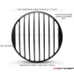 Classic Vent Design 7" Black + Contrast Cut CNC Aluminum Headlight Guard Covers - Pair