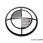 7" Beemer Grill Design Black CNC Aluminum Headlight Guard Cover