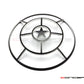 Star Design 7" Black + Contrast Cut CNC Aluminum Headlight Guard Cover