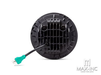 7" Projector LED Headlight Insert - Carbon Fiber Pattern Face