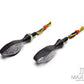 Matte Black Mini Gator Alloy LED Turn Signals / Indicators - Emarked