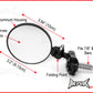 Black Round Aluminiun Folding Bar End Mirrors