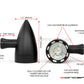 Black CNC Machined Billet Alum Custom Integrated LED Stop / Tail Lights + Turn Signals