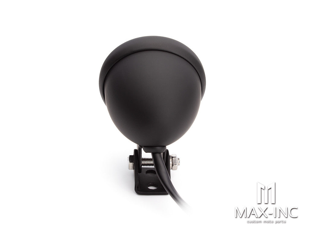 Matte Black Mini Bates Style LED Stop / Tail Light - Red Lens