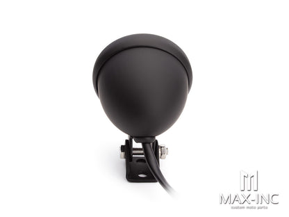 Matte Black Mini Bates Style LED Stop / Tail Light - Red Lens