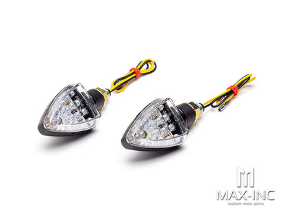 Black Mini Arrow Head LED Turn Signals / Indicators - Emarked