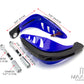 BLUE Universal Hand Guards with Integrated White LED Daytime Running Lights