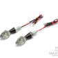 Chrome Alloy Micro Cyclops LED Turn Signals / Indicators - Small & Bright