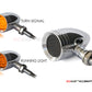 Chrome Alloy Custom LED Turn Signals / Running Lights - Smoked Lense