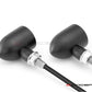 MAX "DERBY" Black + Natural CNC Machined Alum Classic Mini LED Indicators / Turn Signals