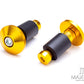 Gold Anodized CNC Machined Aluminum Bar Ends - 7/8"(22mm)