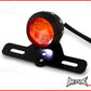 Matte Black Studded Retro Style LED Stop / Tail Light - Smoked Lens