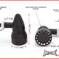 Matte Black Alloy Retro LED Turn Signals / Indicators - Smoked Lense