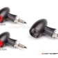 MAX LADZ Black CNC Machined Alum Mini Rear LED Indicators / Turn Signals + Running Lights - Red