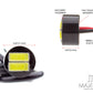 WHITE Micro 12v Flush Mount LED Mini Daytime Running Lights
