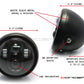 6" Matte Black Quad LED Headlight - DOT-Compliant, 28W/2400LM, H4 Plug, Metal Housing
