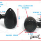 Black Alloy Classic LED Turn Signals / Indicators - Smoked Lense