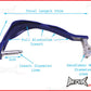 High Quality Blue Plastic / Aluminium Hand Guards - Fits 7/8 Bars