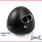 7.7 INCH Matte Black Prison Bar Grill Metal Headlight - H4 / 55w Halogen Sealed Beam