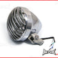6.5" Polished Prison Bar Headlight - Cast Aluminum 55W Halogen, Universal Bottom Mount