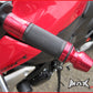 RED CNC Machined Aluminium / Rubber Grips With Bar Ends - 7/8