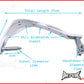 High Quality White Plastic / Aluminium Hand Guards - Fits 7/8 Bars