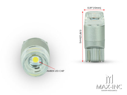 12v / T10 W5W LED Projector Bulb - Amber