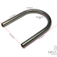 Universal DIY 175mm Flat Raw Steel Rear Tail Seat Hoop